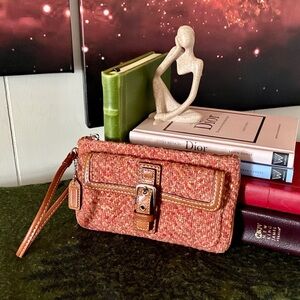 Coach Soho Tweed Wristlet
